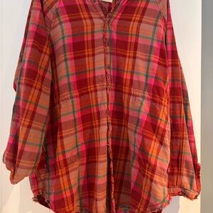 Free People Flannel Tunic